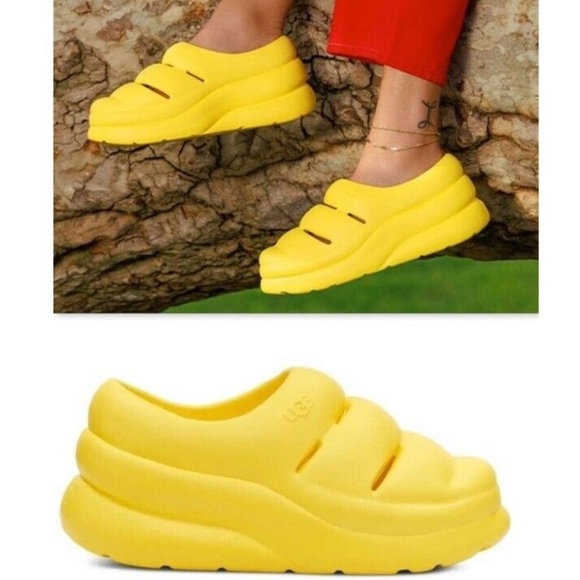 UGG Shoes - UGG Sport Yeah Clogs Yellow SIZE 8